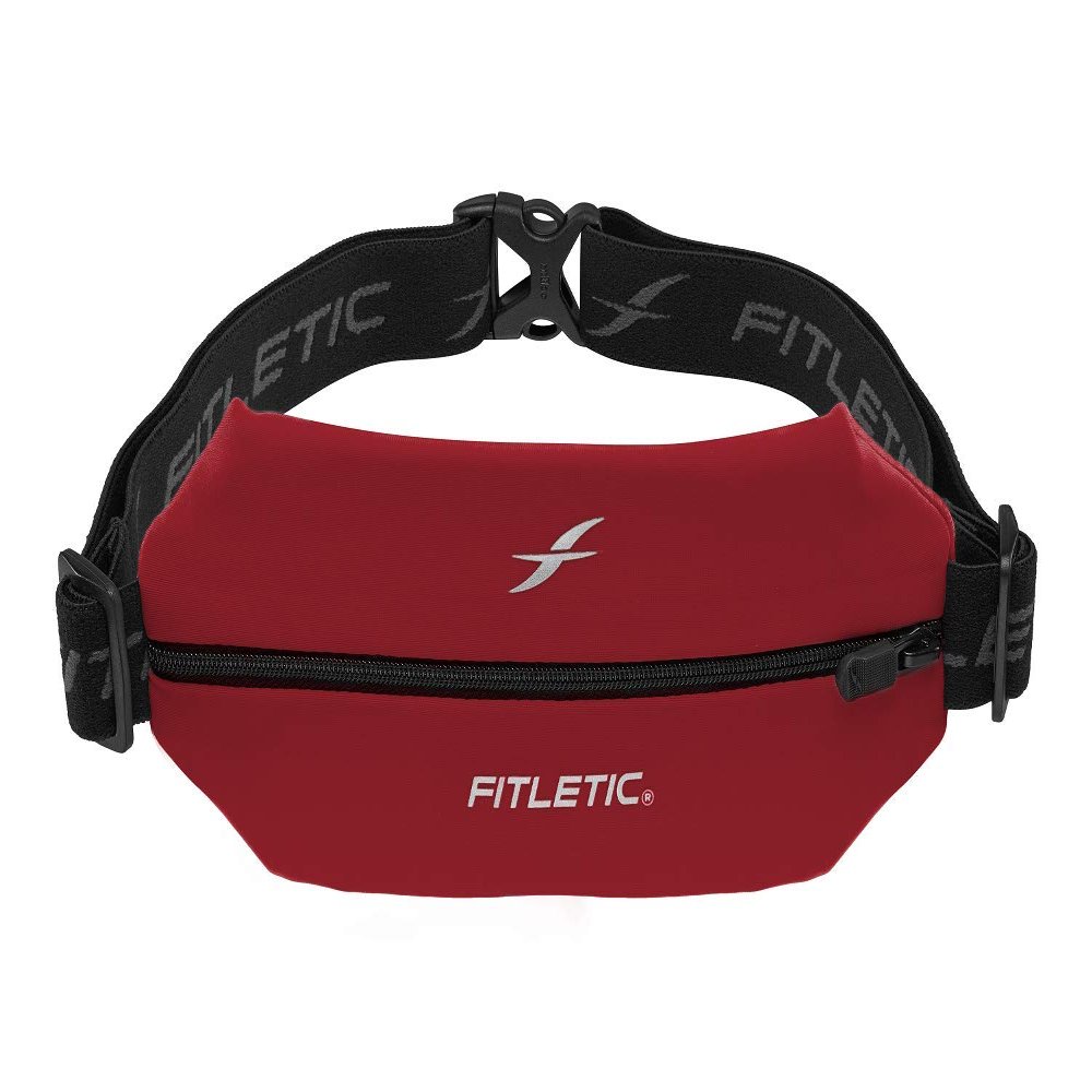 Fitletic Active Lifestyle Fanny Pack & Mini Sports Running Belt For Men & Women  Lightweight, Low Profile & Sleek Design  Ultra-Soft Expandable Lycra Pouch - Fits All Phones  Inner Organizer Pocket