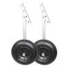 Seamax EZ Load Boat Launching Wheels Set for Inflatable Boat & Aluminum Boat, Support MAX 500Lbs Loading with 12" Pneumatic Tire & 2 Height Position view 1