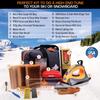 RaceWax Elite Ski and Snowboard Tuning and Waxing Kit - Complete with Waxing Iron, Angled Edge Tuner, Universal Temperature Wax, Edge Tools, Base Repair Tools, and Cordura Travel Bag - (PC-7909) view 2