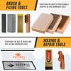 RaceWax Elite Ski and Snowboard Tuning and Waxing Kit - Complete with Waxing Iron, Angled Edge Tuner, Universal Temperature Wax, Edge Tools, Base Repair Tools, and Cordura Travel Bag - (PC-7909) view 4
