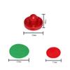 1 Set Mini Air Hockey Pushers and Air Hockey Pucks Great Goal Handles Pushers Goal Handles Paddles Replacement Accessories for Game Tables 60 MM, Red(2 Strikers, 4 Pucks) view 2