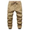 LOKTARC Big Boys Pull On Cargo Pants Kids Slim Fit Drawstring Jogger Khaki 10-11 Years/Size 150 view 1