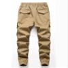 LOKTARC Big Boys Pull On Cargo Pants Kids Slim Fit Drawstring Jogger Khaki 10-11 Years/Size 150 view 3