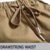 LOKTARC Big Boys Pull On Cargo Pants Kids Slim Fit Drawstring Jogger Khaki 10-11 Years/Size 150 view 4