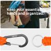 EOTW Paracord Keychain Clip Carabiner Paracord Lanyard for Keys Men Women 2Pack view 4