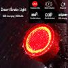 Smart Bike Tail Light, Ultra Bright Bike Rear Bicycle Light LED Auto Brake Sensing Light USB Rechargeable Waterproof Safety Warning Taillight view 2