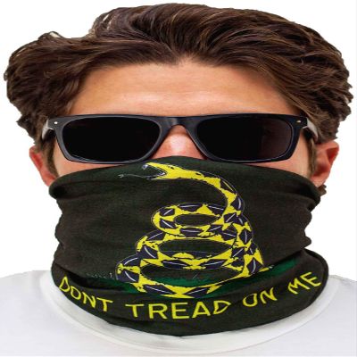 Dont Tread On Me Neck Gaiter Face Mask Outdoor Sports Gadsden Flag Neck Buff UV Protection