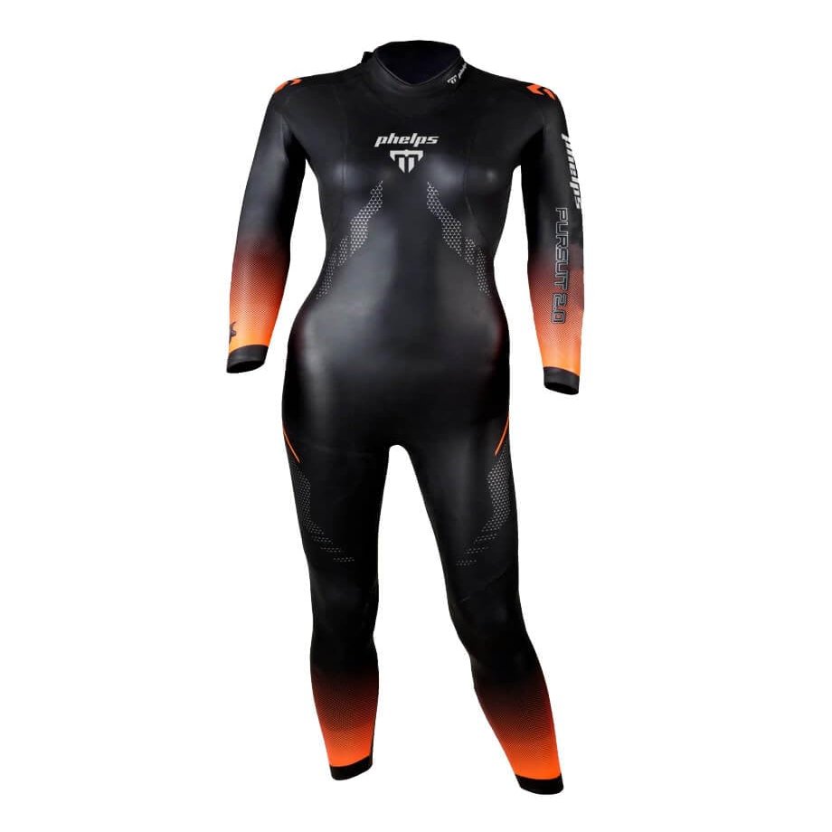 Phelps Women's Aquasphere Pursuit 2.0 Triathlon Fullsuit - Black / 2XS
