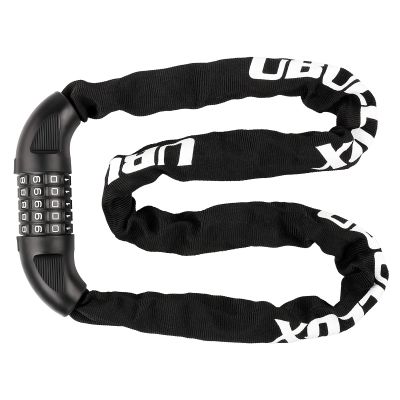 UBULLOX Bike Chain Lock 4FT Bike Lock 5-Digit Combination Resettable Anti-Theft Bicycle Locks 6mm Thick Chain for Bicycle, Motorcycle, Scooter, Gate, Fence, Black