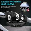 UBULLOX Bike Chain Lock 4FT Bike Lock 5-Digit Combination Resettable Anti-Theft Bicycle Locks 6mm Thick Chain for Bicycle, Motorcycle, Scooter, Gate, Fence, Black view 4