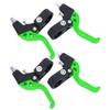Bike Brake Levers, Bike Parts, Adjustable Three Finger Pinch Designed Brake Handle, Kid Brake Lever, Nylon Extended Handle Essential Spare Part for Children Bike(Black Green) view 1