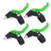 Bike Brake Levers, Bike Parts, Adjustable Three Finger Pinch Designed Brake Handle, Kid Brake Lever, Nylon Extended Handle Essential Spare Part for Children Bike(Black Green) view 2