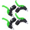 Bike Brake Levers, Bike Parts, Adjustable Three Finger Pinch Designed Brake Handle, Kid Brake Lever, Nylon Extended Handle Essential Spare Part for Children Bike(Black Green) view 3