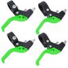 Bike Brake Levers, Bike Parts, Adjustable Three Finger Pinch Designed Brake Handle, Kid Brake Lever, Nylon Extended Handle Essential Spare Part for Children Bike(Black Green) view 4