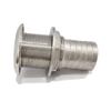 NRC&XRC Marine Grade Stainless Steel Barbed Standard Length Straight 1-1/2" ID Thru-Hull with Nut&Custom Gasket for Boat view 3