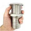 NRC&XRC Marine Grade Stainless Steel Barbed Standard Length Straight 1-1/2" ID Thru-Hull with Nut&Custom Gasket for Boat view 4
