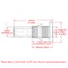 keehui 316 Stainless Steel Standard Length Straight 1" ID Thru-Hull Fitting w/Nut with Gasket for Boats, Yachts, Marine view 2