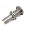 keehui 316 Stainless Steel Standard Length Straight 1" ID Thru-Hull Fitting w/Nut with Gasket for Boats, Yachts, Marine view 3