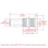 316 Stainless Steel Standard Length Thru-Hull Fitting w/Nut & Gasket for (3/4" ID) view 2