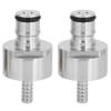 2Pcs Compact Stainless Steel Carbonation with 5/16in Barb Lock Type Fit Soft Drink PET Bottles view 1