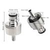 2Pcs Compact Stainless Steel Carbonation with 5/16in Barb Lock Type Fit Soft Drink PET Bottles view 2