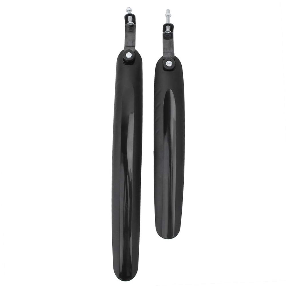 VBESTLIFE Vbest Life 1 Pair Front Rear Fender Colored Mudguard Mountain Road Bike Mud Guard Set (Black)