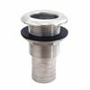 NRC&XRC Marine Grade 316 Stainless Steel Barbed Standard Length Straight 1-1/4IN ID Thru-Hull with Nut & Custom Gasket for Boat Owners view 1