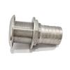 NRC&XRC Marine Grade 316 Stainless Steel Barbed Standard Length Straight 1-1/4IN ID Thru-Hull with Nut & Custom Gasket for Boat Owners view 3