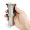 NRC&XRC Marine Grade 316 Stainless Steel Barbed Standard Length Straight 1-1/4IN ID Thru-Hull with Nut & Custom Gasket for Boat Owners view 4