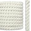 Twisted 100% Nylon Rope | 4 Stage, 3-Strand High-Strength Anchor Line, Dock Line | 1 1/2 inch x 75 feet view 1