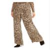 RACHEL Rachel Roy Womens Alice Animal Print High-Rise Pants Brown 0