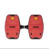 LOOK Cycle - Geo City Grip - MTB Bike Pedals - Flat Pedals - Slip-Proof Safety - Innovative Activ Grip Rubber - Premium High-Performance Urban Bike Pedal - RED view 2
