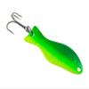 AL's Goldfish Lure Company, G200 Goldfish Freshwater Fishing Spoon Lure with Treble Hook for Trout, Salmon, Bass, Walleye, Northern Pike and Panfish. 1/4 oz. 2", #6 Hook, Chartreuse Lime view 3