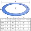 Giantex Trampoline Pad, 8ft 10ft 12ft 14ft 15ft 16ft Trampoline Replacement Safety Pad, No Holes for Pole, Waterproof Trampoline Accessories Spring Cover (8 Ft, Blue) view 2
