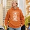 Tee Hunt Marilyn Hollywood Glamour Legend Starlet Outlaw Forever Sweatshirt Biker Live to Ride Motorcycle Hoodie Orange Small view 2