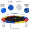 Giantex Trampoline Pad, 8ft 10ft 12ft 14ft 15ft 16ft Trampoline Replacement Safety Pad, No Holes for Pole, Waterproof Trampoline Accessories Spring Cover (8 Ft, Multicolor) view 3