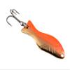AL's Goldfish Lure Company, G200 Goldfish Freshwater Fishing Spoon Lure with Treble Hook for Trout, Salmon, Bass, Walleye, Northern Pike and Panfish. 1/4 oz. 2", #6 Hook, Gold Orange view 3