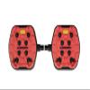 LOOK Cycle - Geo Trail Grip Bike Pedals - Flat Pedals - Reliability, Comfort and Durability - Slip-Proof Safety - Innovative Activ Grip Rubber - High-Performance MTB Bike Pedal - Red view 3