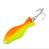 AL's Goldfish Lure Company, G200 Goldfish Freshwater Fishing Spoon Lure with Treble Hook for Trout, Salmon, Bass, Walleye, Northern Pike and Panfish. 1/4 oz. 2", #6 Hook, Chartreuse Orange view 1