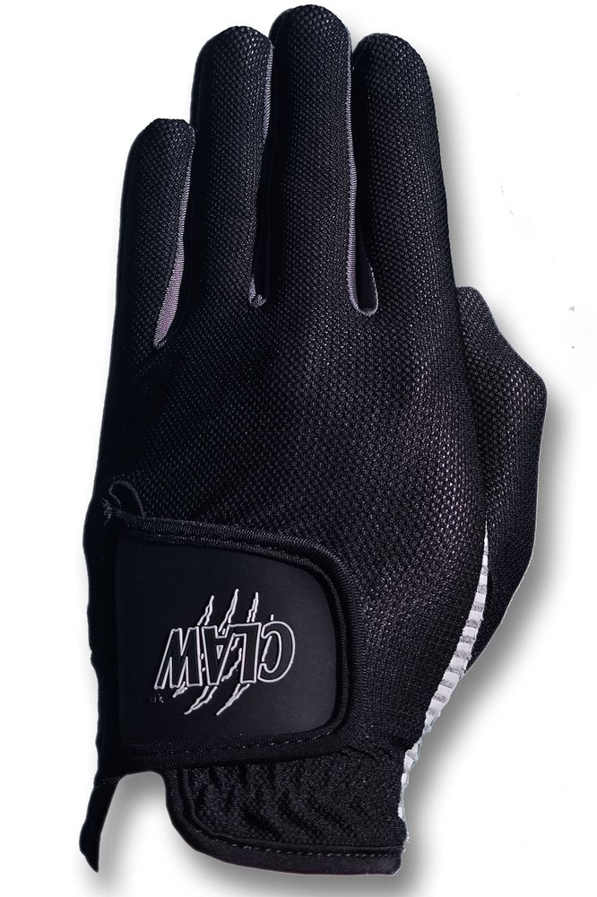 CaddyDaddy Claw Golf Gloves for Men | Flex-Mesh Design for Cool Ventilation | Lasts 3-5 Times Longer Than Leather | Silicone-Web Coating for Maximum Grip | Machine-Washable | Black | RH-Large