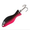 AL's Goldfish Lure Company, G200 Goldfish Freshwater Fishing Spoon Lure with Treble Hook for Trout, Salmon, Bass, Walleye, Northern Pike and Panfish. 1/4 oz. 2", #6 Hook, Pink Black view 1