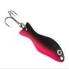 AL's Goldfish Lure Company, G200 Goldfish Freshwater Fishing Spoon Lure with Treble Hook for Trout, Salmon, Bass, Walleye, Northern Pike and Panfish. 1/4 oz. 2", #6 Hook, Pink Black view 3