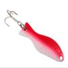 AL's Goldfish Lure Company, G200 Goldfish Freshwater Fishing Spoon Lure with Treble Hook for Trout, Salmon, Bass, Walleye, Northern Pike and Panfish. 1/4 oz. 2", #6 Hook, Red White view 3