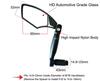 Hafny NEW Bar End Bike Mirror, HD Automotive Grade Glass Lens, Large Surface, Shatterproof, Multi-Angle Adjustable, E-Bike Mirrors, HF-M900-FR05 (HF-M900LS-FR05 (Left, Silver Glass)) view 1