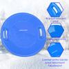 Slippery Racer Heavy-Duty Cold Resistant Downhill Pro Adults and Kids Plastic Outdoor Winter Saucer Disc Snow Sled with Handles-2 Pack (Blue 2 Pack) view 2