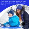 Slippery Racer Heavy-Duty Cold Resistant Downhill Pro Adults and Kids Plastic Outdoor Winter Saucer Disc Snow Sled with Handles-2 Pack (Blue 2 Pack) view 4