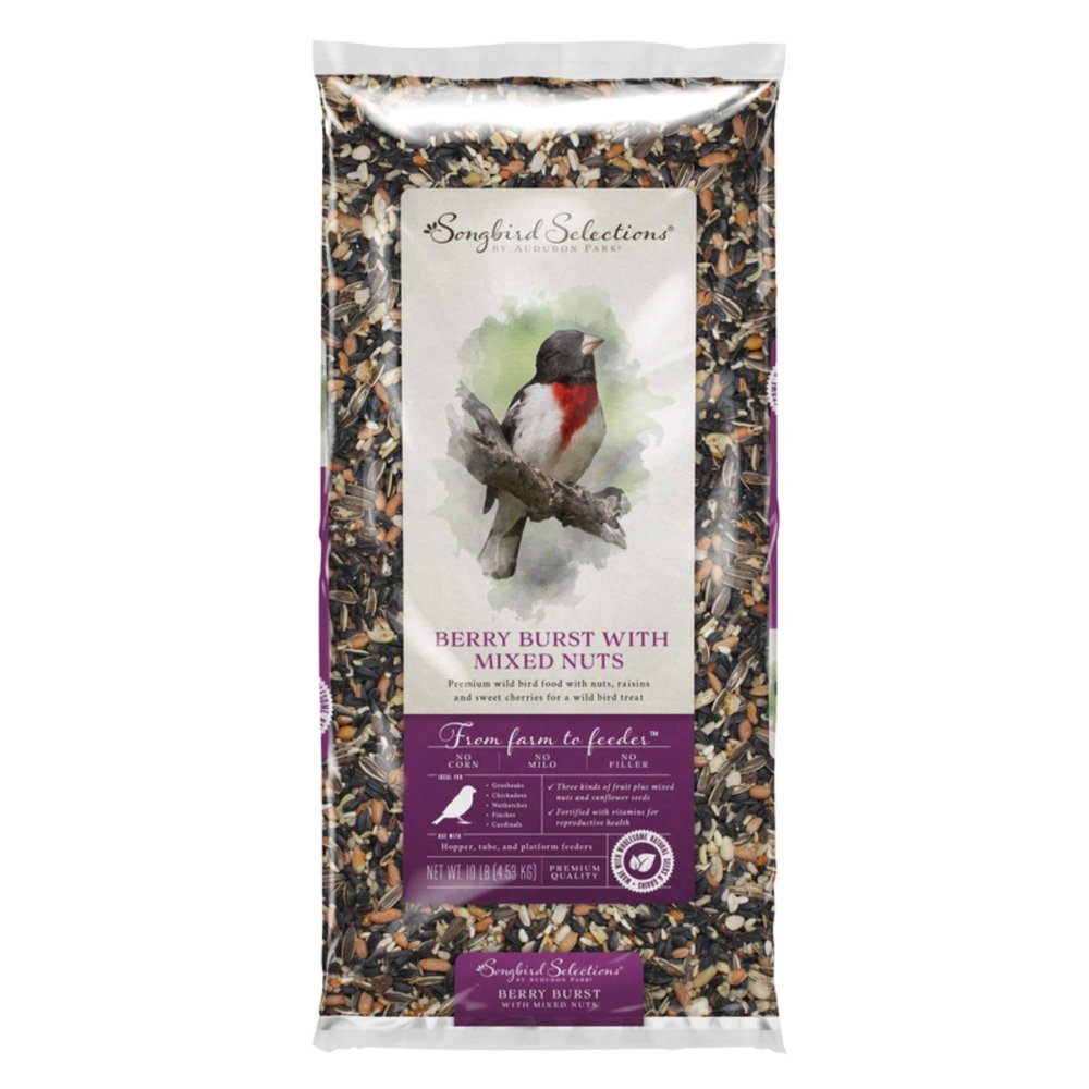 Global Harvest Foods+Songbird+Selections+Finches+Wild+Bird+Food+Fruits+and+Nuts+10+lb.+-+Case+of%3a+1%3b