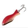 AL's Goldfish Lure Company, G200 Goldfish Freshwater Fishing Spoon Lure with Treble Hook for Trout, Salmon, Bass, Walleye, Northern Pike and Panfish. 1/4 oz. 2", #6 Hook, Gold Red view 1