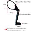 Hafny New Handlebar Bike Mirror, HD,Blast-Resistant, Glass Lens, Reflector (HF-M903LS-FR05 (Bar End Fitting Left Side, Silver Glass)) view 2