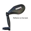 Hafny New Handlebar Bike Mirror, HD,Blast-Resistant, Glass Lens, Reflector (HF-M903LS-FR05 (Bar End Fitting Left Side, Silver Glass)) view 3